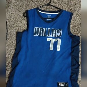 Blue Dallas Maverick Luka Dončič Jersey